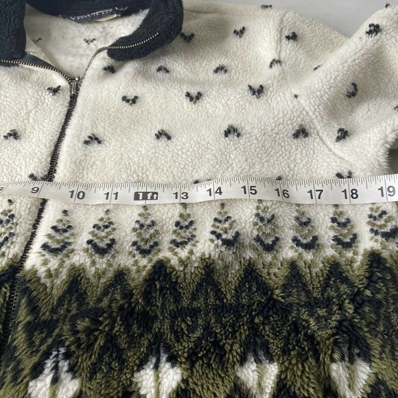 Black Diamond Vtg Fleece Full Zip Jacket Sz Small USA made Black White - Picture 5 of 6